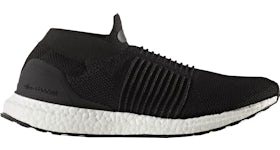 Adidas ultra boost all black laceless best sale