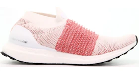 adidas Ultra Boost Laceless White Scarlet