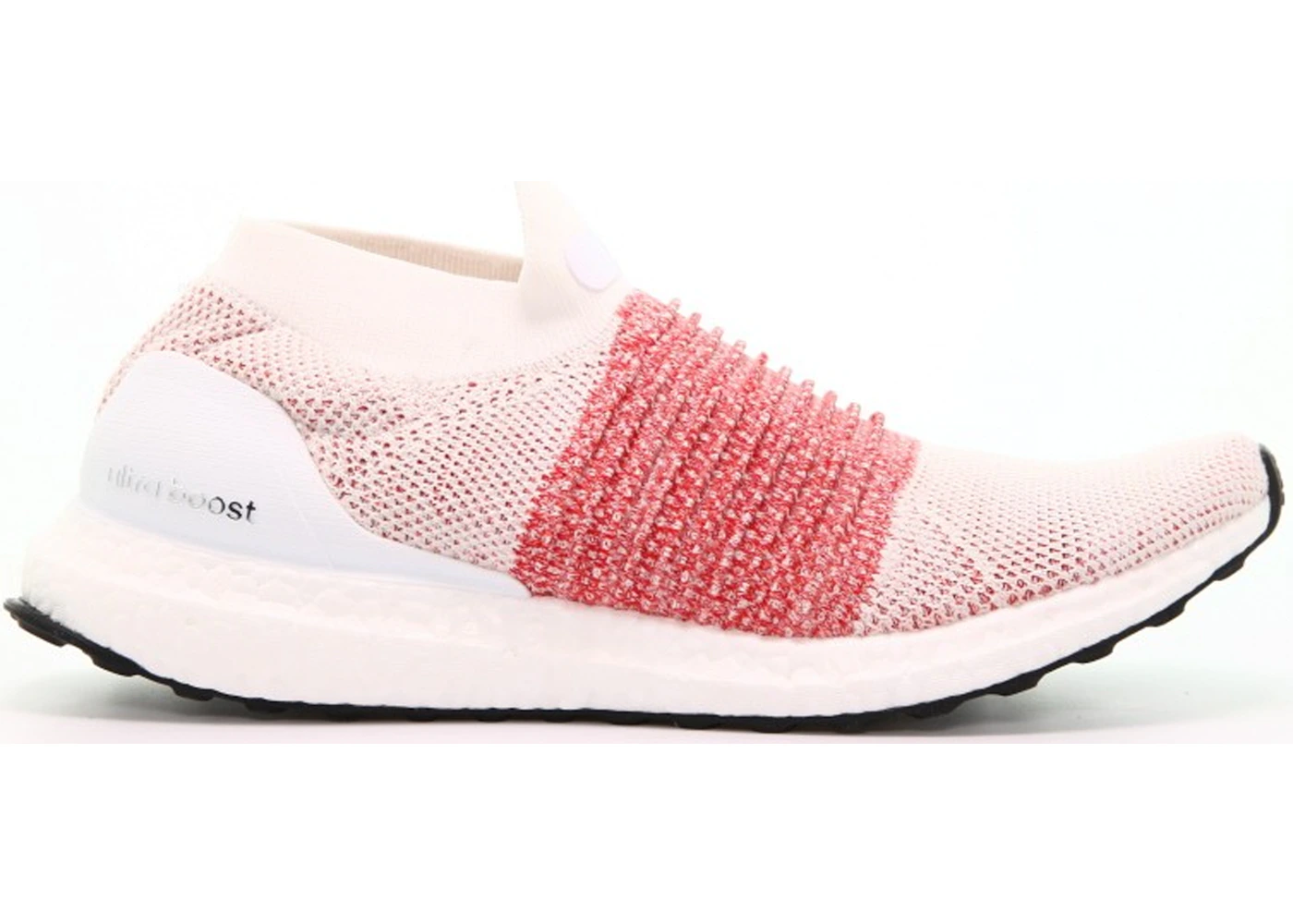Ultra boost laceless pink best sale