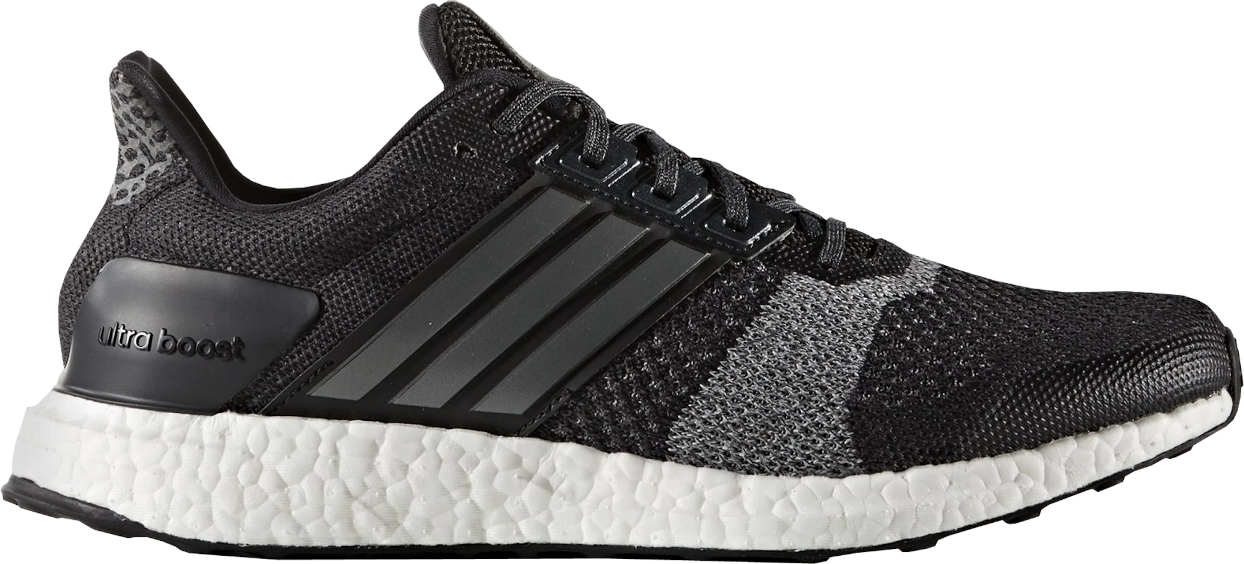 adidas Ultra Boost ST Black Grey Men s BA7838 US