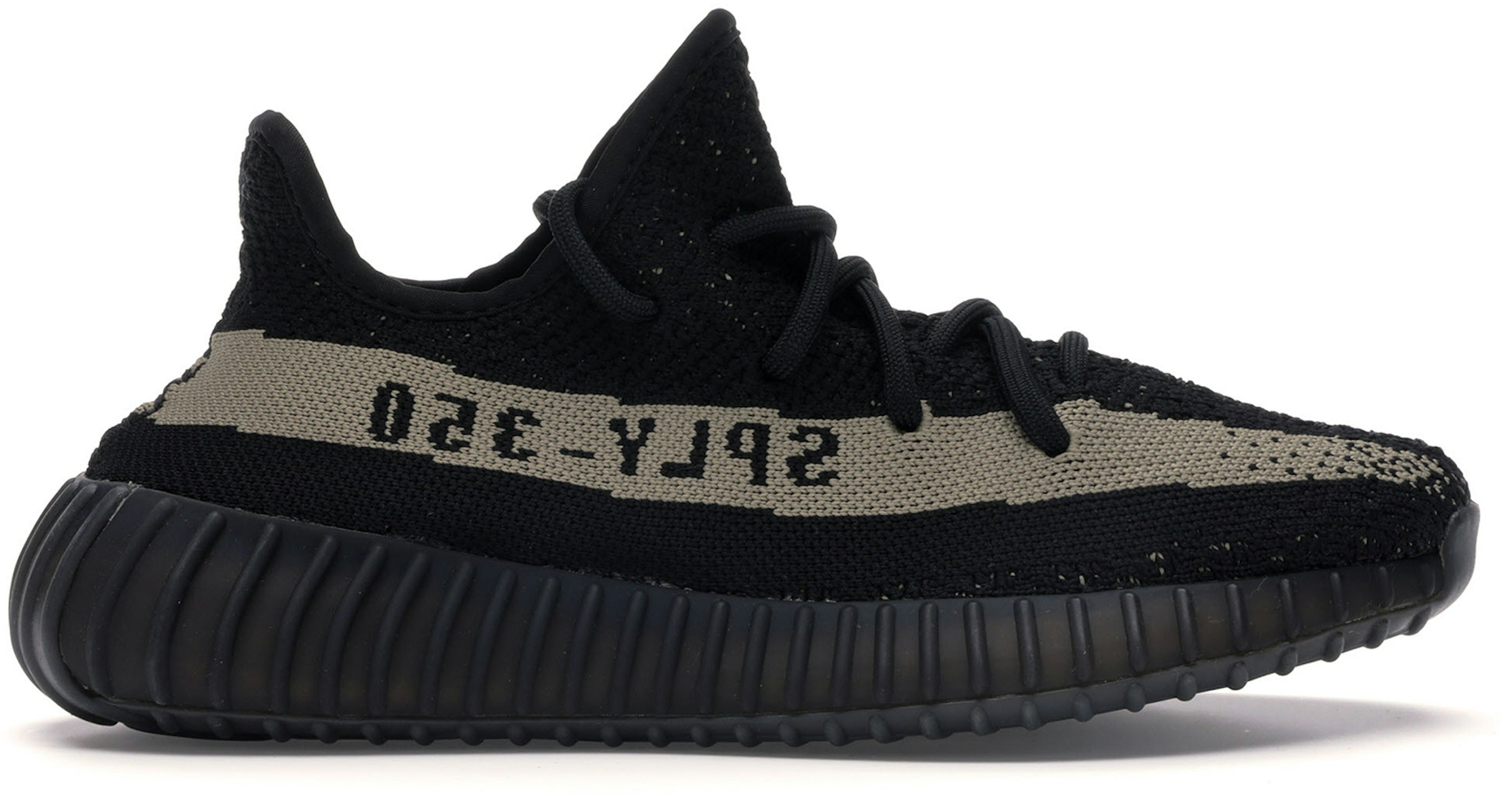 adidas Boost 350 V2 Core Black Green Men's - BY9611 - US