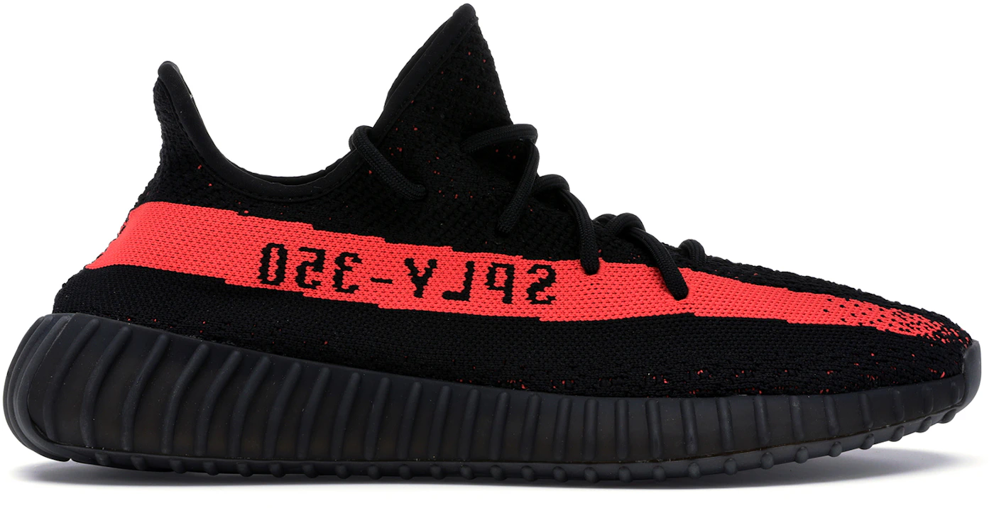 adidas Yeezy Boost 350 V2 Black Red (2016/2022/2023) Men's - BY9612 - US