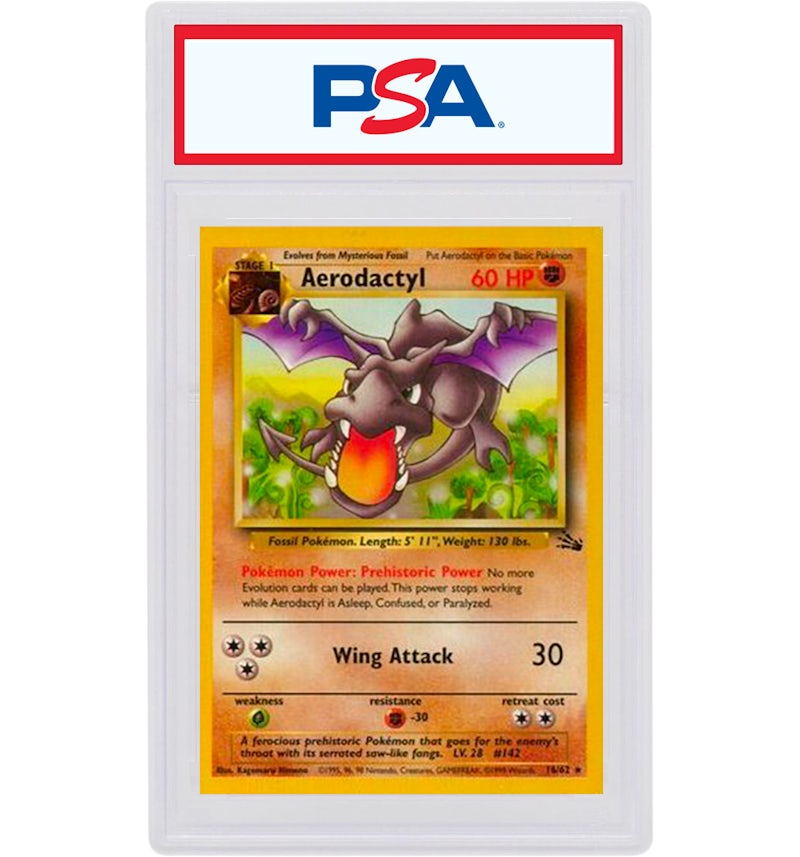 Aerodactyl-Holo 1999 Pokemon TCG Fossil #1/62 (PSA or BGS Graded) - 1999 - US Aerodactyl-Holo 1999 Pokemon TCG Fossil #1/62 (PSA or BGS Graded) - 1999 - US