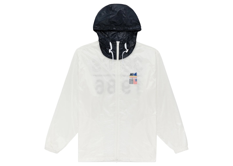 Pre-owned Aimé Leon Dore Men's Aime Leon Dore 38gs Offshore Windbreaker In White