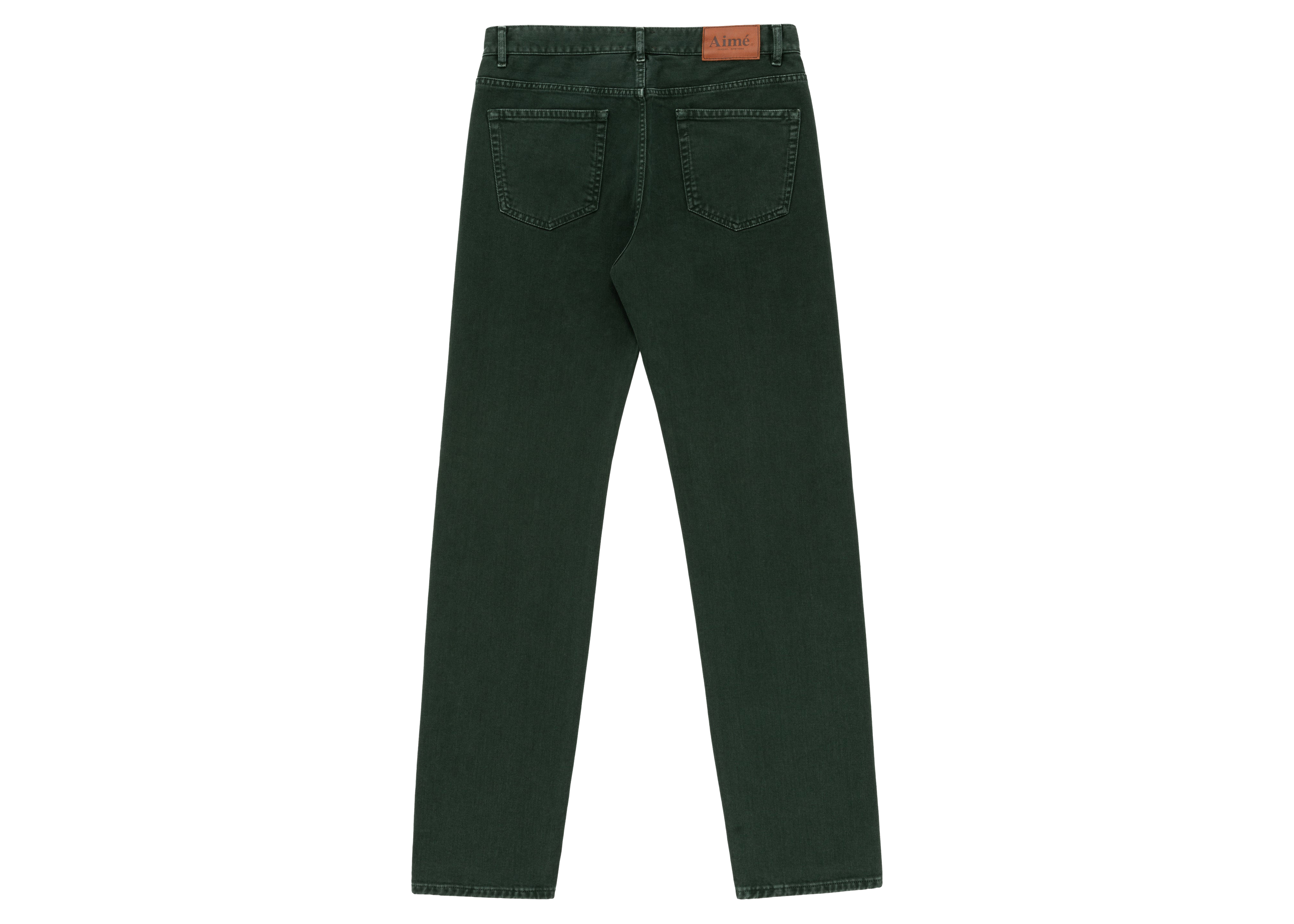 Aime Leon Dore ALD Straight Fit Denim Green Men's - FW21 - US