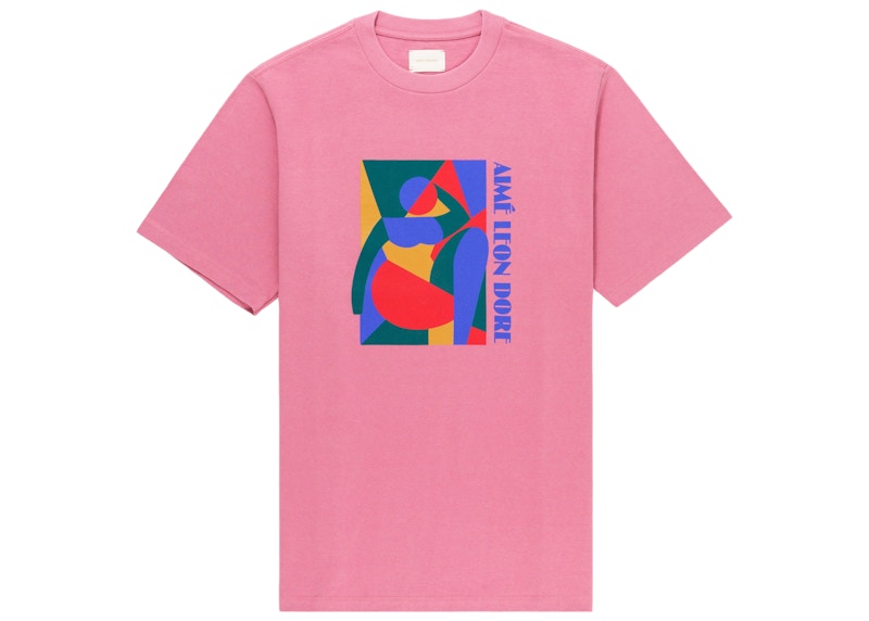 Aime Leon Dore Abstract Muse T Shirt Pink Ss21 Us