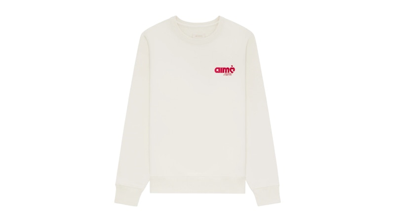 Pre-owned Aimé Leon Dore Men's Aime Leon Dore Aime Sound Crewneck Sweatshirt In Cream In White
