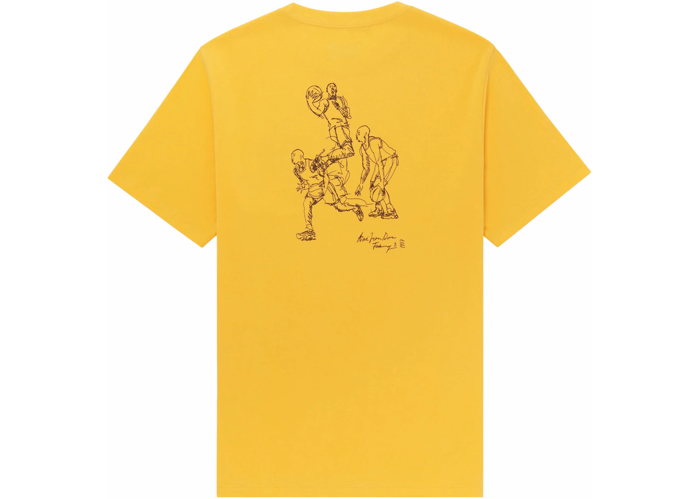 Aime Leon Dore Basketball Study Tee Yellow Men #39 s FW23 US Aime Leon Dore Basketball Study Tee Yellow Men #39 s FW23 US