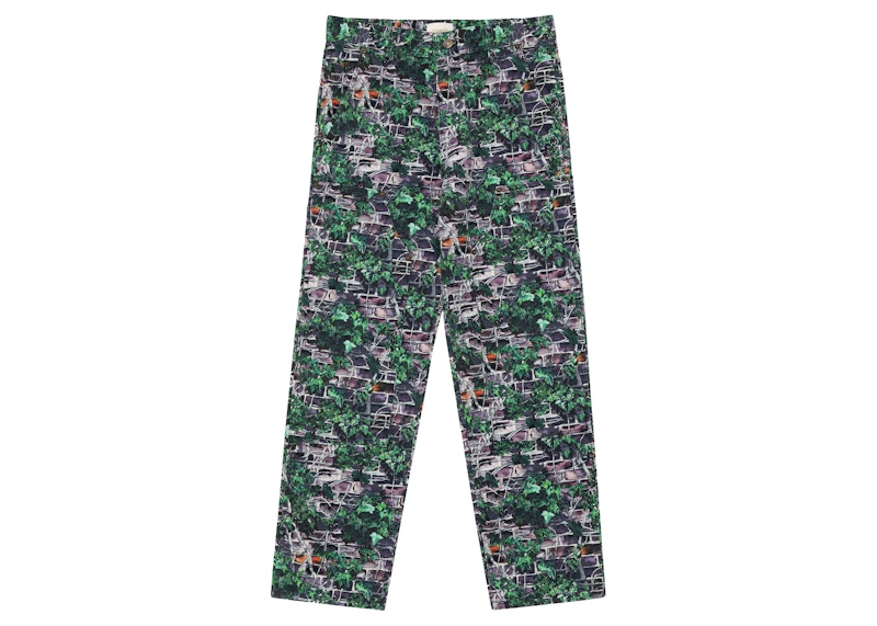 Aime Leon Dore Brownstone Carpenter Pant Black/Ivy Print Men's