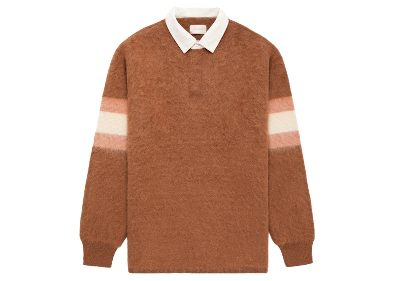 Aime Leon Dore Brushed Collegiate Rugby Brown