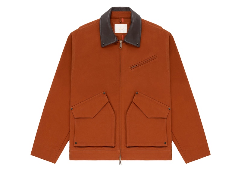 Pre-owned Aimé Leon Dore Men's Aime Leon Dore Canvas Flight Jacket In Orange