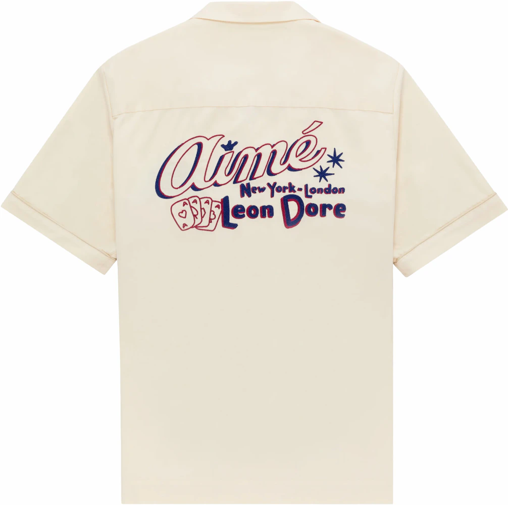 Aime Leon Dore Casino Shirt Cream Men's - FW23 - US