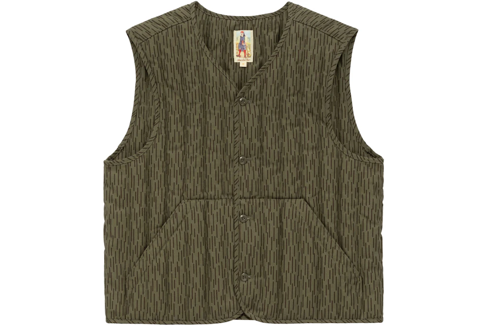 Aime Leon Dore Channel Quilted Vest Rain Camo Ss22 Aime Leon Dore Channel Quilted Vest Rain Camo Ss22