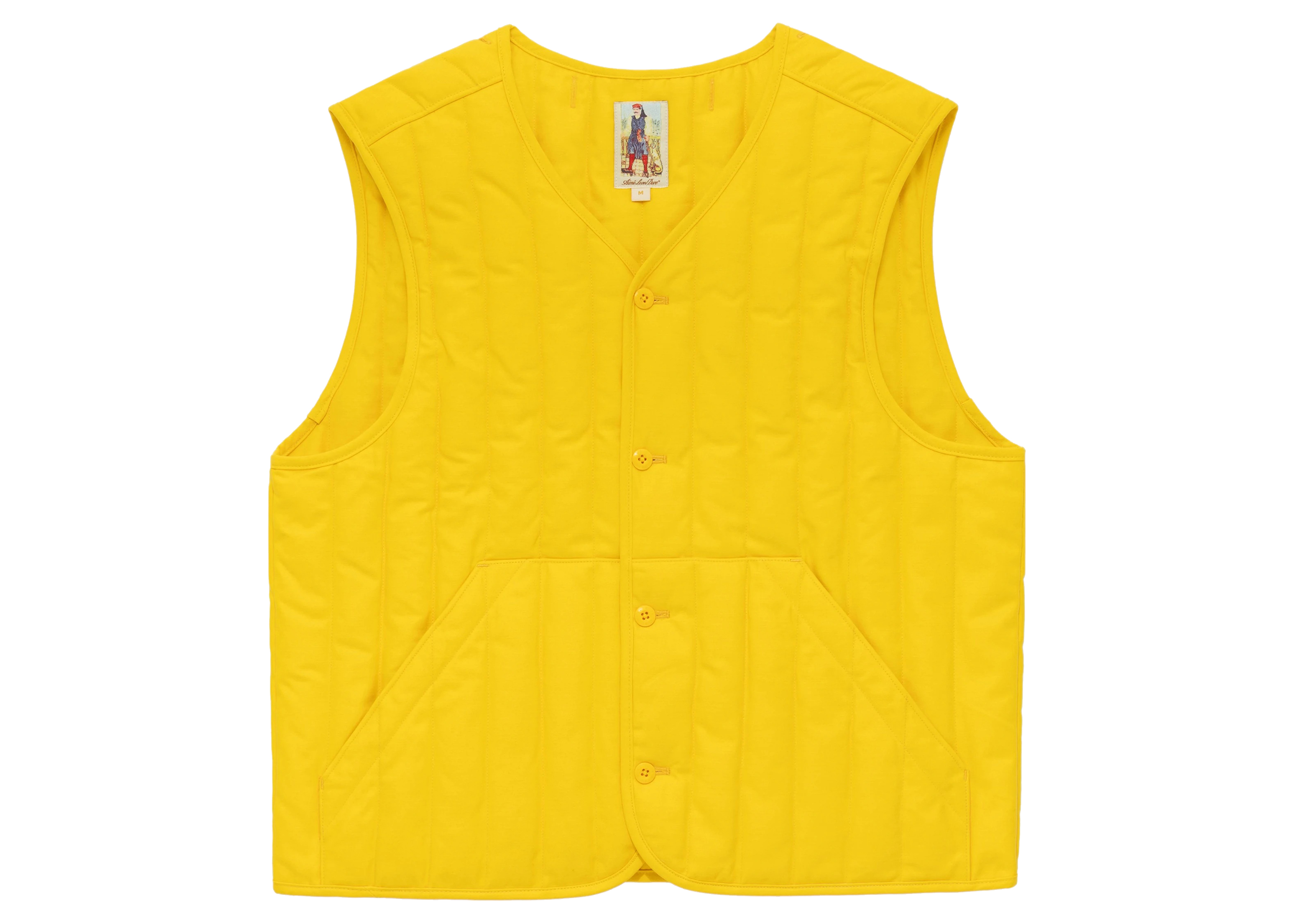 Aime Leon Dore Channel Quilted Vest Yellow 남성 - SS22 - KR