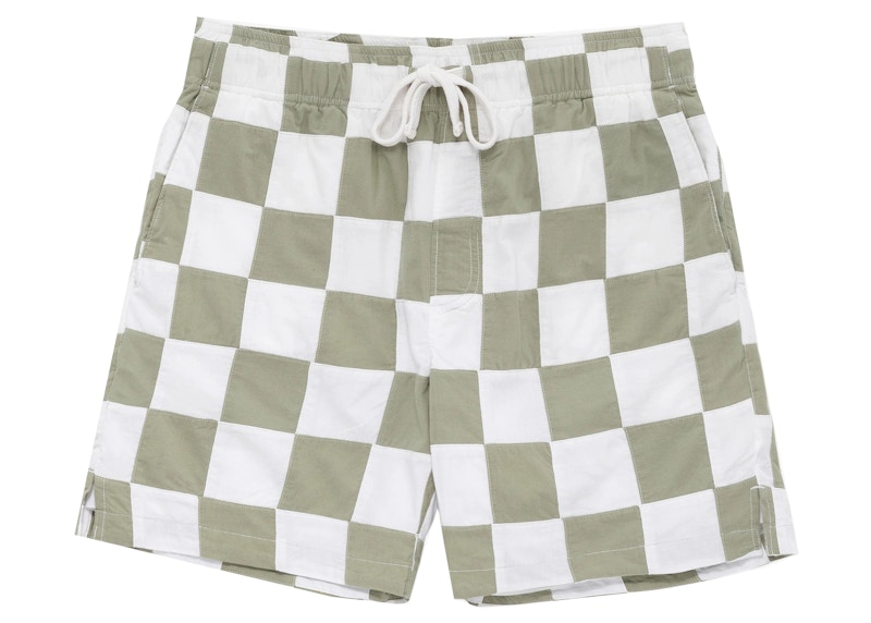 Aime Leon Dore Checkered Drawstring Short Green