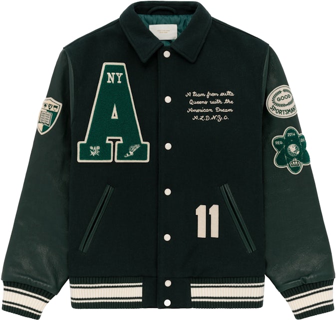 Aime Leon Dore Chess Club Varsity Jacket Green
