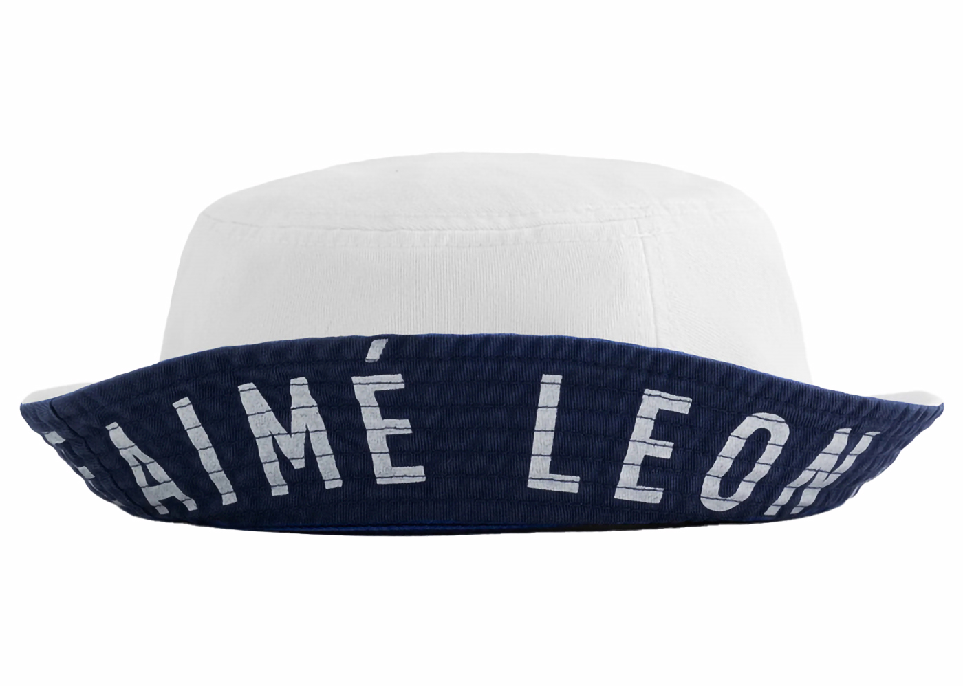 Aime Leon Dore Contrast Logo Bucket Hat White - SS24 - JP