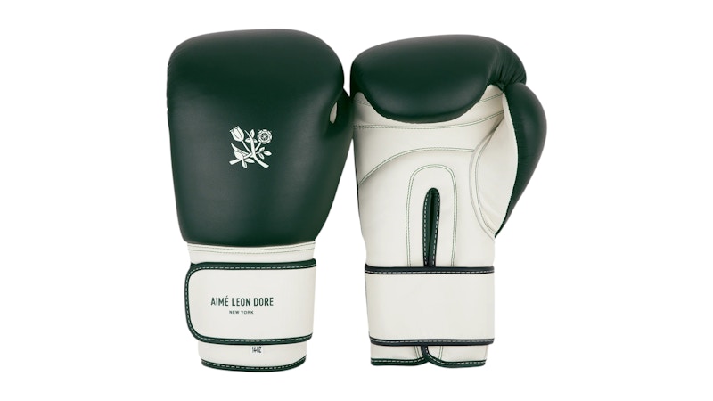 Pre-owned Aimé Leon Dore Men's Aime Leon Dore Crest Boxing Gloves In Green/cream In Multi