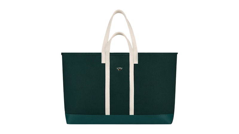 Pre-owned Aimé Leon Dore Men's Aime Leon Dore Crest Canvas Weekender Tote In Green
