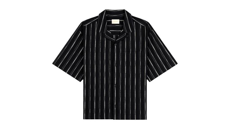 Aime Leon Dore Cropped Jacquard Camp Shirt Yellow Men's - SS26 - US