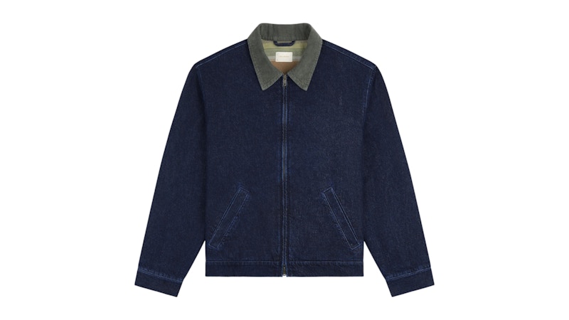 Aime Leon Dore Denim Zip Jacket Dark Wash Men's - SS26 - US
