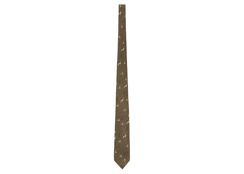 Aime Leon Dore Drake's Animal Print Tie Green - FW21 - US