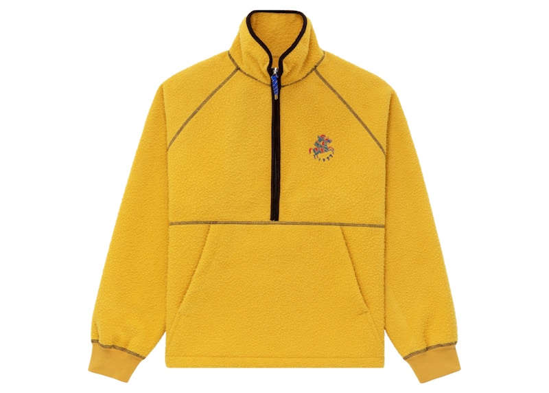 Aime Leon Dore Drake's Casentino Wool Half Zip Yellow Men's