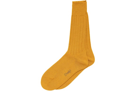 Aime Leon Dore Drake's Ribbed Dress Socks Yellow