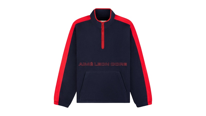 Aime Leon Dore Fleece Mountain Pullover Navy Blazer Men's - FW25 - US
