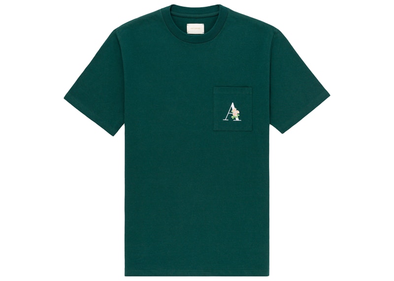 Aime Leon Dore Floral A Pocket Tshirt Green SS21