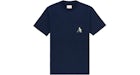 Aime Leon Dore Floral A Pocket T-shirt Navy
