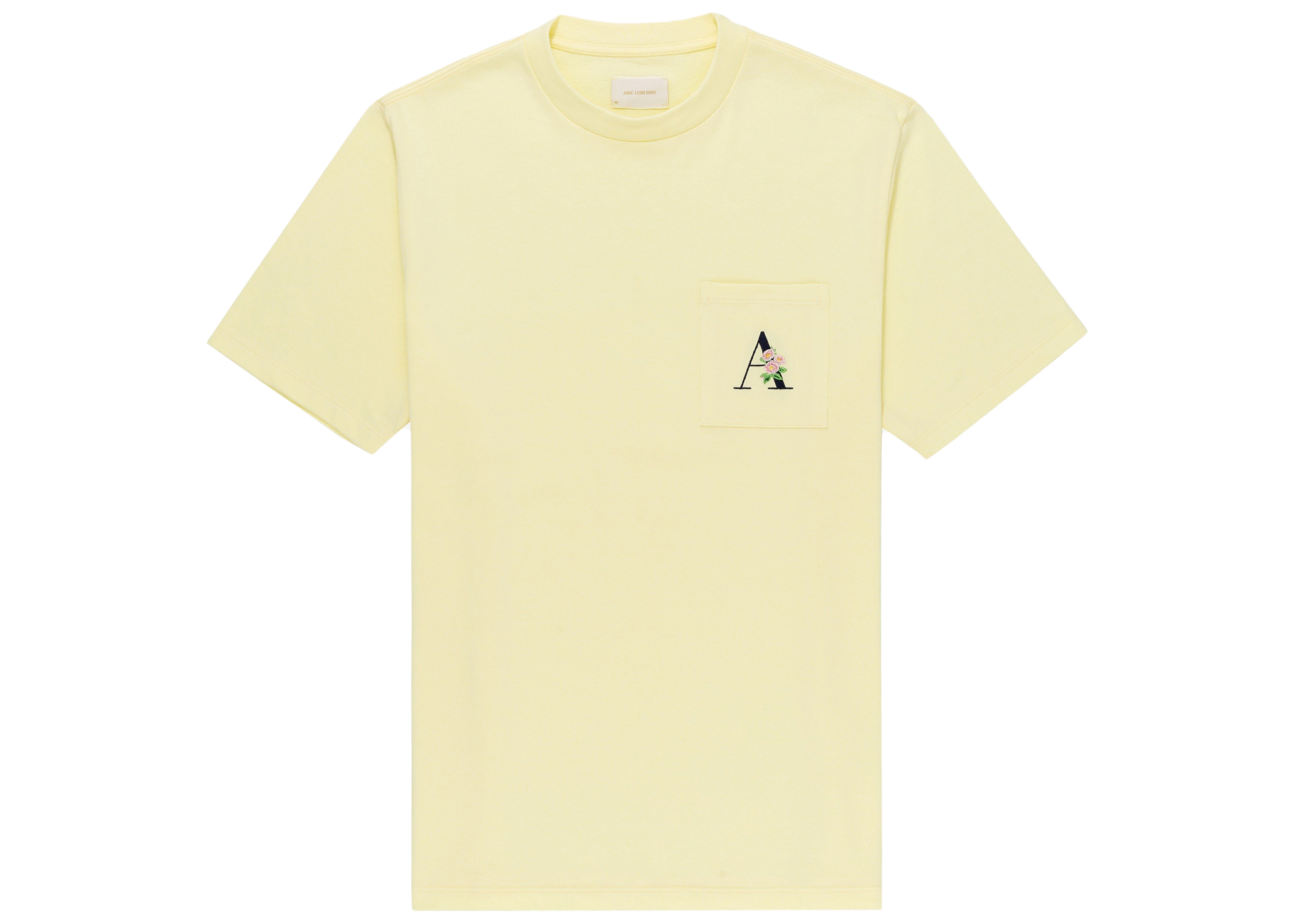 Aime Leon Dore Floral A Pocket T-shirt Yellow メンズ - SS21 - JP