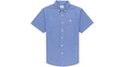 Aime Leon Dore Floral A Short-sleeve Oxford Shirt Blue