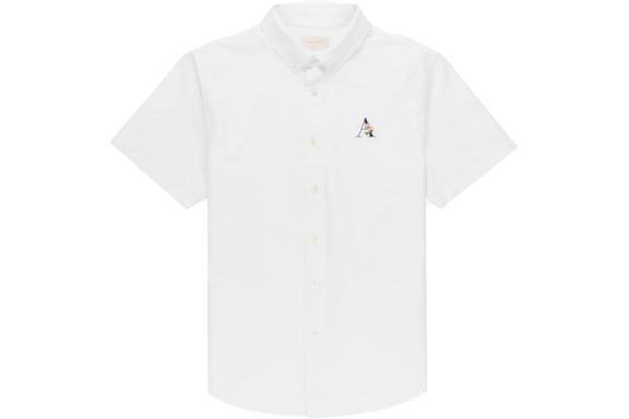 Aime Leon Dore Floral A Short-sleeve Oxford Shirt White