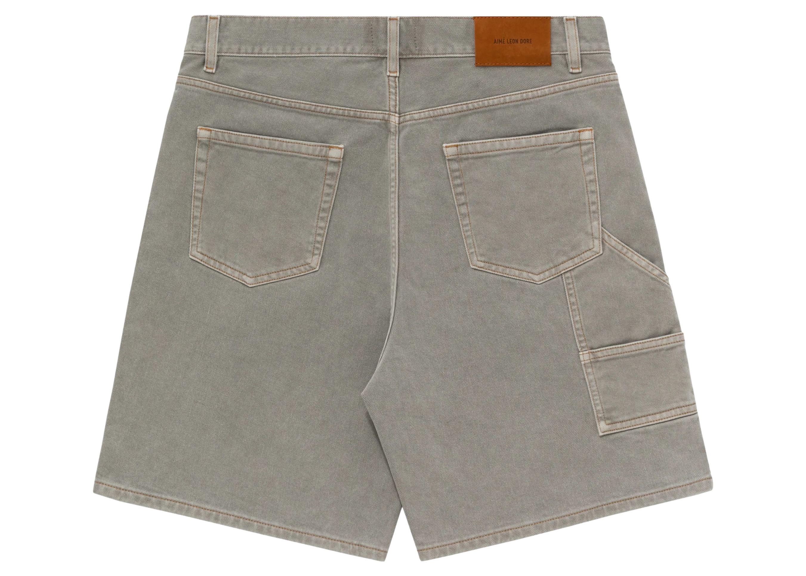Aime Leon Dore Garment Dyed Denim Short Grey Men's - SS23 - US