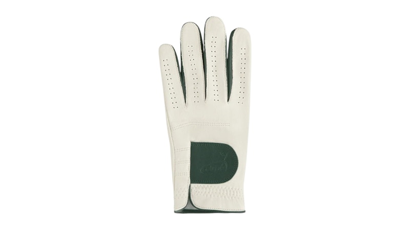 Pre-owned Aimé Leon Dore Men's Aime Leon Dore Golf Leather Left Handed Glove In White/black