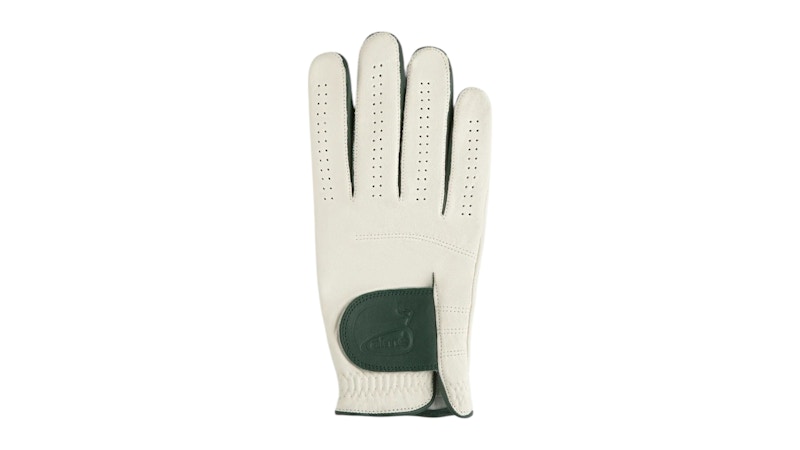 Pre-owned Aimé Leon Dore Men's Aime Leon Dore Golf Leather Right Handed Glove Glove In White/black In Multi