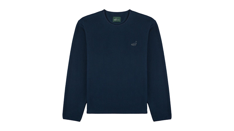 Pre-owned Aimé Leon Dore Men's Aime Leon Dore Golf Longsleeve Fleece Tee Shirt In Navy Blue Blazer