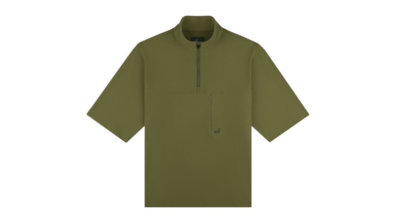 Pre-owned Aimé Leon Dore Men's Aime Leon Dore Golf Quarter Zip Pullover In Olive In Green
