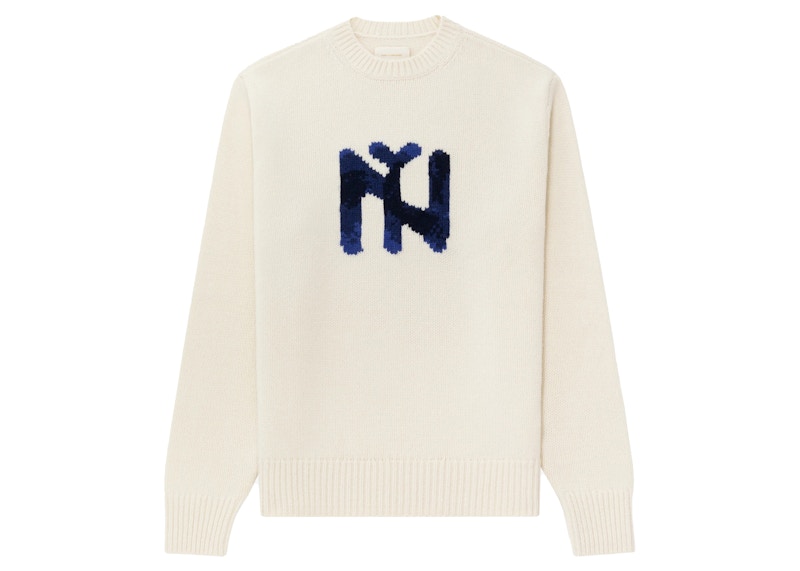 Aime Leon Dore Intarsia Knit New York Sweater Cream メンズ - FW22 - JP