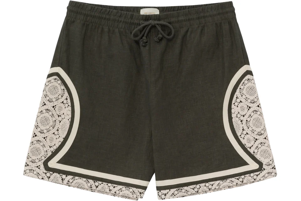 Aime Leon Dore Lace Linen Basketball Short Green Men #39 s SS23 US Aime Leon Dore Lace Linen Basketball Short Green Men #39 s SS23 US