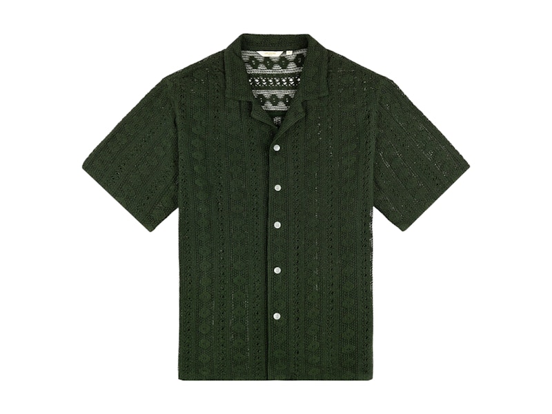 Aimé Leon Dore Lace Resort Shir white S Aime Leon Dore Rico Shirt (white) Crochet Lace Collar | eBay