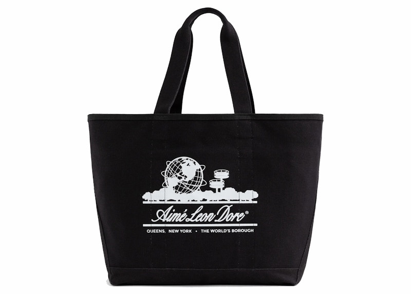 Aime Leon Dore Large Unisphere Tote Bag Black/White