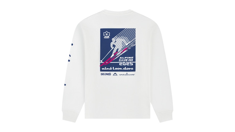 Aime Leon Dore Long-Sleeve Alpine Ski Tee Bright White メンズ