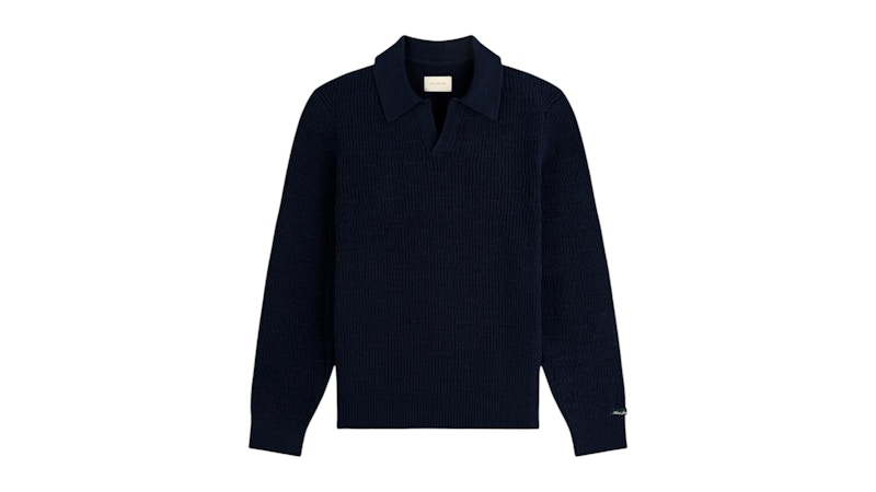 Aime Leon Dore Long-Sleeve Boucle Polo Navy Blazer メンズ - SS26 - JP