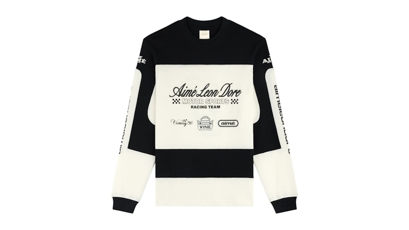 Aime Leon Dore Long-Sleeve Mesh Enduro Tee Black Men's - SS26 - GB