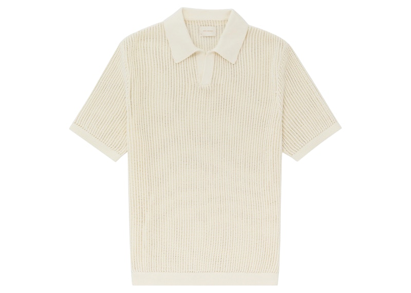 Aime Leon Dore Mesh Knit Polo White Men's - SS22 - US