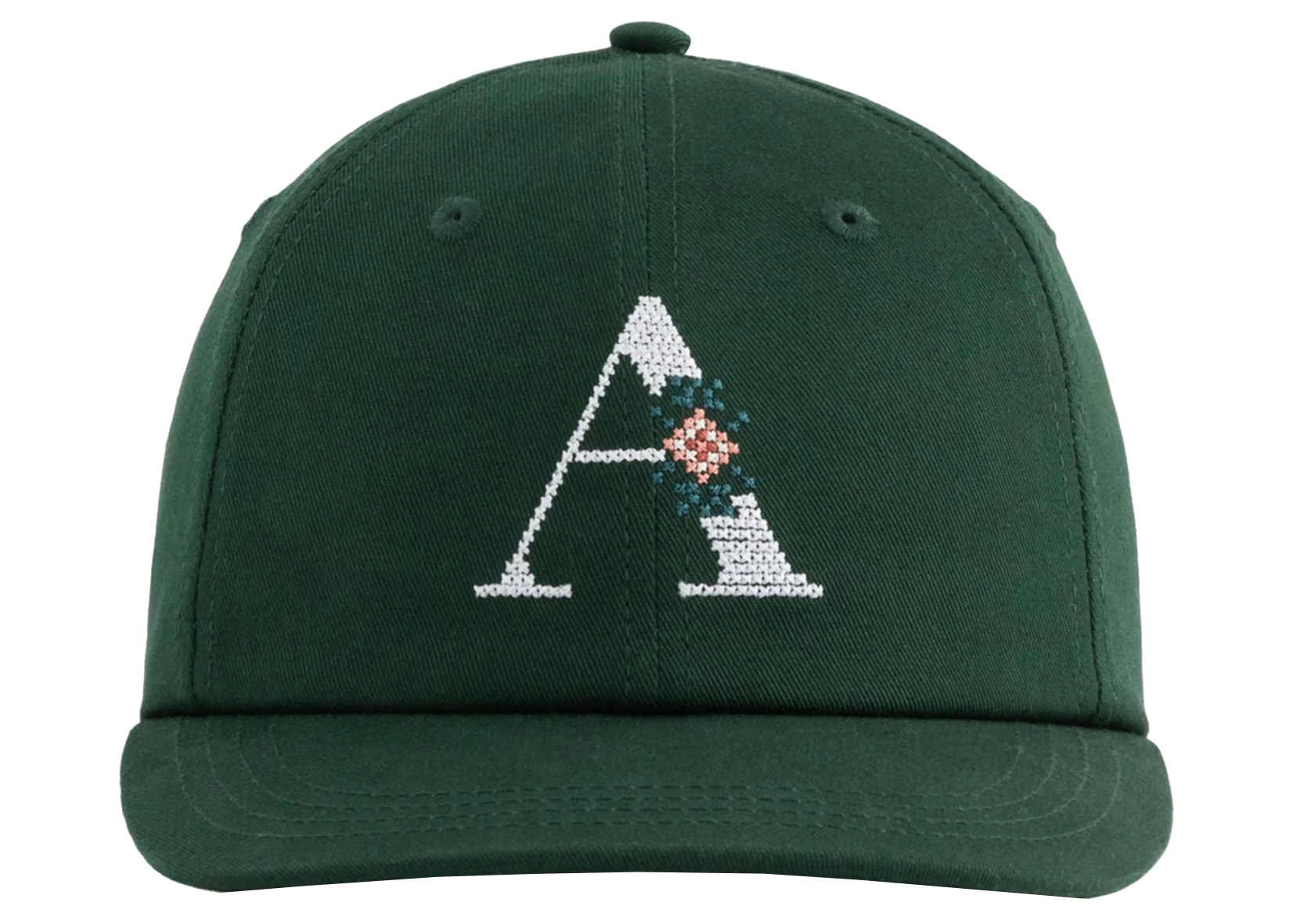 Aime Leon Dore Needlepoint 'A' Hat Green