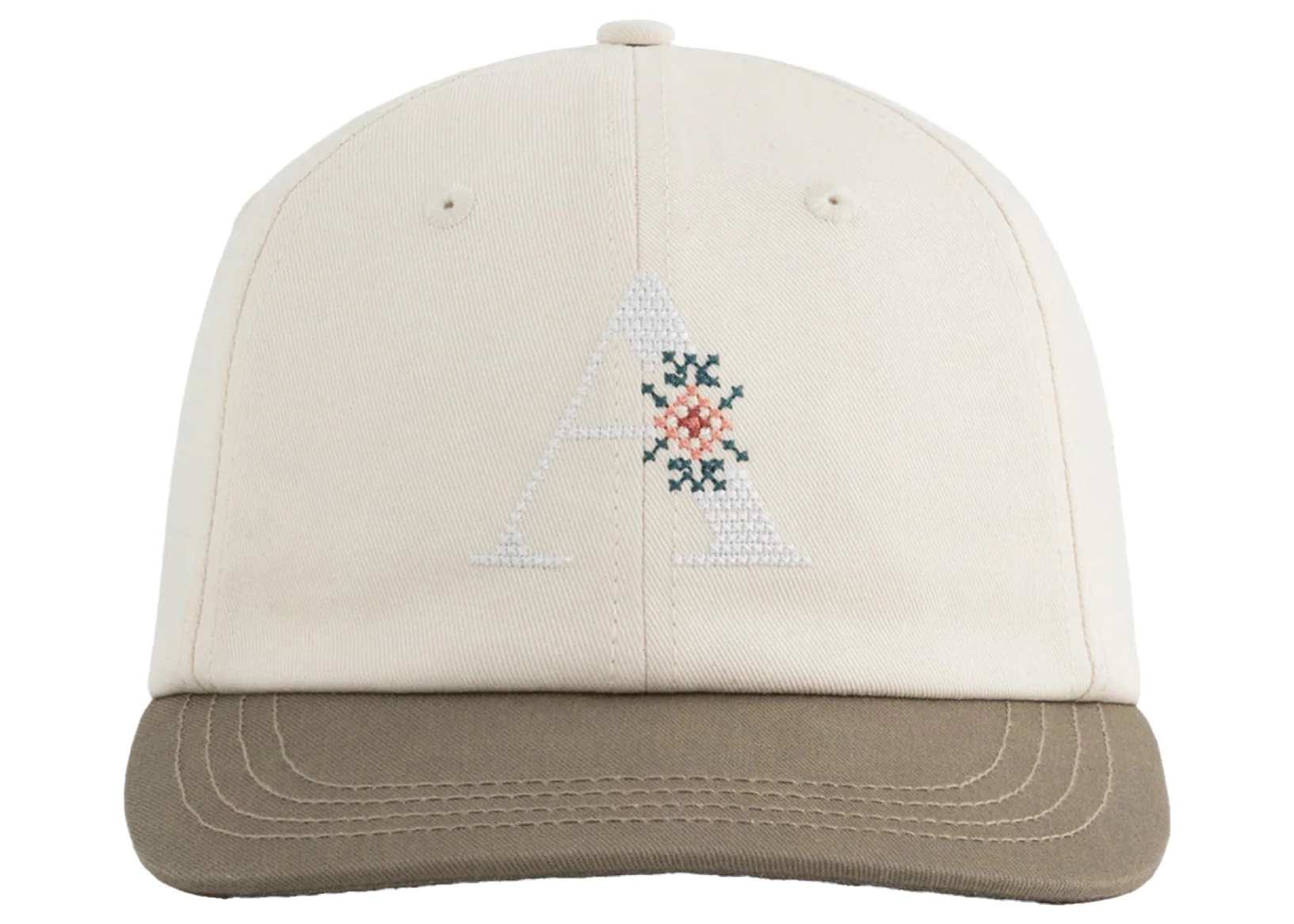 Aime Leon Dore Needlepoint 'A' Hat Off White