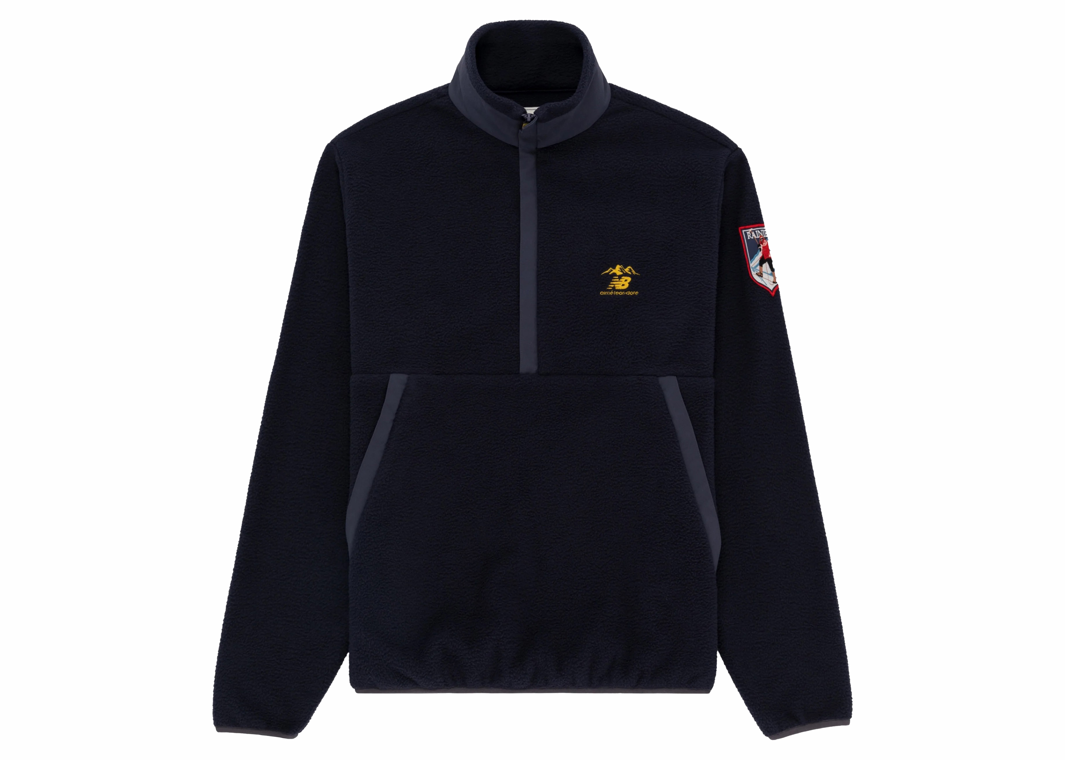 Aime Leon Dore New Balance Fleece Pullover Navy Men's - FW22 - GB
